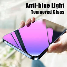 Load image into Gallery viewer, 2Pcs Anti Blue Ray 9H Tempered Glass for iPhone X XS MAX XR 11 12 13 mini 14 Pro Max 6 6S 7 8 Plus SE 2020 Screen Protector Film Anti Blue Light Tempered Glass Screen Protector for iPhone
