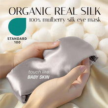 Load image into Gallery viewer, 100% Mulberry Silk Sleeping Mask – Soft Eyepatch for Travel & Sleep