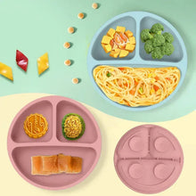 Load image into Gallery viewer, Food Grade Silicone Baby Feeding Dish Set Suction Plate Cup