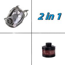 Load image into Gallery viewer, 6800 Full Face Safety Work Gas Masks Survival Nuclear and Chemical with 40mm Activated Carbon Filter & Anti-Fog Design