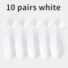 Load image into Gallery viewer, 10PCS Men’s Mid-Calf Cotton Socks – Solid Color, Versatile for All Seasons