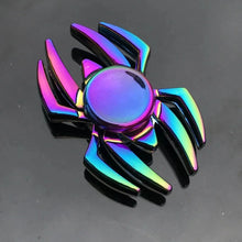 Load image into Gallery viewer, Metal Rainbow Fidget Spinner – Colorful EDC Hand Spinner Toy for Kids & Adults | Anti-Anxiety Stress Relief Finger Spinner Gift