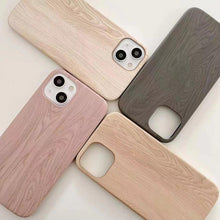 Load image into Gallery viewer, Luxury Wood Phone Case For iPhone 13 12 11 Pro X XS Max XR 8 7 Plus SE Retro Soft Wood Case Slim Hard Cover with Real Wooden Finish Protective Cover