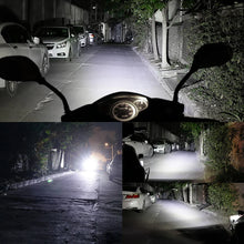 Load image into Gallery viewer, 2PCS 6 LED Motorcycle Headlight Waterproof Scooters Spotlight Car Auxiliary Lamp Fog Bulb Work Lights white Universal 12v