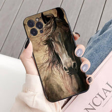 Load image into Gallery viewer, Animal Steed Horse Phone Case For Iphone 14 11 12 13 Mini Pro Xs Max Cover 6 7 8 Plus X Xr Se 2020 Cool Animal Horse Case For Iphone
