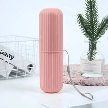 Load image into Gallery viewer, Portable Toothbrush & Toothpaste Holder β Travel Storage Organizer