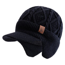 Load image into Gallery viewer, New Unisex Winter Hat Plush Fur Lined Warm Earflap Cap Stylish Soft Beanie Hat Outdoor Thick Ski Sports Knitted Hat