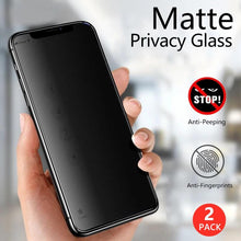 Load image into Gallery viewer, HD Matte Anti-spy Screen Protectors for Iphone 12 11 Pro Max Mini X XR XS Privacy Ceramic Film on 13 Pro MAX 6 7 8 Plus No Glass Anti-Spy Tempered Glass Film Upgrade 9H Hardness Case Friendly Easy Installation Bubble Free Screen Protector