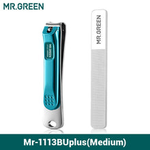 Load image into Gallery viewer, MR.GREEN Stainless Steel Nail Clippers with Nail File