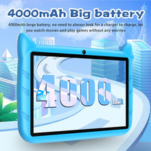 Load image into Gallery viewer, BDF 7 Inch Kid Tablet Android 13, 4GB RAM 64GB ROM,1TB Expand,5G WiFi,4000MAH Battery,Dual Camera, Children's Gift Kids Software
