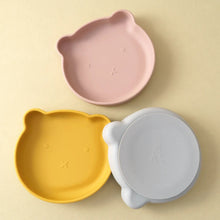 Load image into Gallery viewer, Silicone Baby Dishes Suction Plate Cartoon Bear Shape Tableware