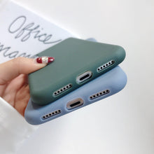 Load image into Gallery viewer, Ultra Thin Slim Fit Soft Grip Anti-Scratch Protective Cover Thicker Candy Phone Case for iPhone Soft Silicon Back Phone Cover for iPhone 12 13 Pro Max iphone Case