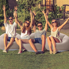 Load image into Gallery viewer, Inflatable PVC Sofa with Air Pump – Outdoor Camping & Travel