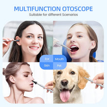 Load image into Gallery viewer, Digital Otoscope with 4.5 Inches Screen 3.9mm Ear Camera with 6 LED Lights 32GB Card Ear Wax Removal Tool Specula and 2500 mAh
