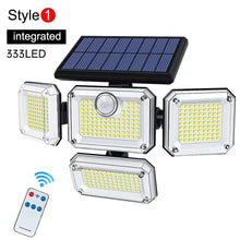 Load image into Gallery viewer, 122/333 LED Solar Motion Sensor Lights – IP65 Waterproof Outdoor Wall Lamp with 3 Modes for Garage, Yard & Corridor