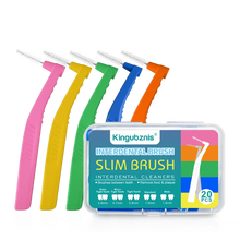Load image into Gallery viewer, Interdental Brush 20-Pack - Soft Mini Brushes with Dust Cover for Orthodontic and Dental Cleaning