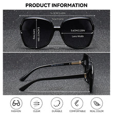 Load image into Gallery viewer, BARCUR Women’s Gradient Butterfly Frame Polarized Fashionable Sunglasses – Trendy Elegant Large PC Elliptical Design with UV400 Protection for Summer Travel Beach Shopping & Summer Style – White Gift Box Included