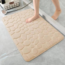 Load image into Gallery viewer, 3D Non-Slip Bathroom Mat – Quick-Dry Absorbent Cobblestone Doormat