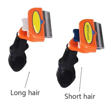 Load image into Gallery viewer, Cat & Dog Hair Removal Comb – Professional Grooming Brush for Shedding Control, Massage & Cleaning | Stainless Steel Deshedding Tool