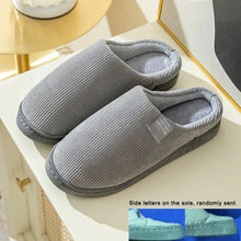 Load image into Gallery viewer, Thick Sole Home Indoor Outside Men And Women Couples Winter Household Warm Fluffy Slippers High Heels Plush Cotton Shoes Ladies