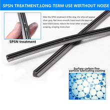 Load image into Gallery viewer, Car Wiper blade Windscreen Strips 14"16"17"18"19"20"21"22"24"26"28" 10mm FR Insert Natural Rubber Strip Car Accessories 1Pcs