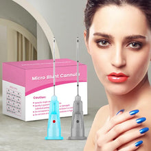 Load image into Gallery viewer, Stainless Steel Syringe Needle 22g 50mm Cannula needle Single Point Of Entry For Wider Coverage Micro Blunt Tip Needle