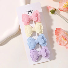 Load image into Gallery viewer, 4Pcs Candy Colored Hair Clips for Girls Cute Double-Layered Bows