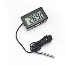 Load image into Gallery viewer, Mini LCD Digital Thermometer with Waterproof Probe Indoor Outdoor Convenient Temperature Sensor for Refrigerator Fridge Aquarium