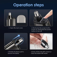 Load image into Gallery viewer, Electric Nose Hair Trimmer Clipper Rechargeable Multi-kinetic Shaving Unisex Automatic Washable Personal Care Appliances