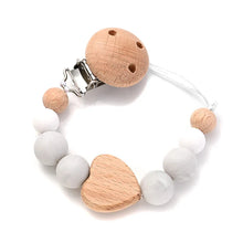 Load image into Gallery viewer, Baby Pacifier Chain Clip Silicone Teether Beads Soother Toy