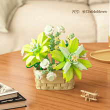 Load image into Gallery viewer, DIY MOC Potted Rose Sunflower Plants Succulents Bonsai Tree Gardens Romantic Building Blocks Model Bricks Kids Sets Kits Toys