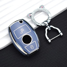 Load image into Gallery viewer, 2/3 Buttons For Mercedes Benz A B G R Class GLA GLK W176 W204 W251 W463 Soft TPU Car Remote Key Case Cover Shell Fob Accessories