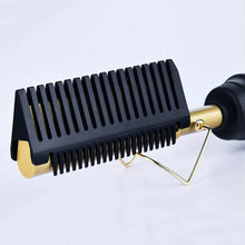 Load image into Gallery viewer, 2 in 1 Hair Straightener Curler Wet Dry Electric Hot Heating Comb Hair Flat Iron Straightening Styling Tool Home Appliances