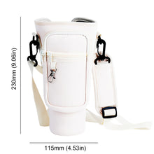 Load image into Gallery viewer, 40oz Neoprene Water Bottle Carrier Bag For Stanley Quencher Cup Sleeve Adjustable Shoulder Strap Non-slip Insulated Mug Cover