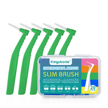 Load image into Gallery viewer, Interdental Brush 20-Pack - Soft Mini Brushes with Dust Cover for Orthodontic and Dental Cleaning