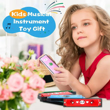 Load image into Gallery viewer, 1pc/2/4pcs Children Wooden Harmonica Musical Instrument Toys Music Teaching Aids Puzzle Early Education Kindergarten Beginners