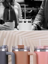 Load image into Gallery viewer, 6 pack Replacement Straws for Stanley 40oz Adventure Quencher Travel Tumbler, Reusable Plastic Straws with Cleaning Brush