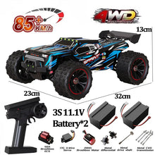 Load image into Gallery viewer, 9522PRO 1:16 RC Car - 85KM/H Brushless 4WD Off-Road Drift Racing Truck with LED Lights, Professional High-Speed Remote Control Car