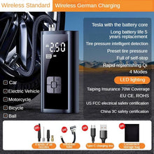 Load image into Gallery viewer, Car Air Pump Wired/Wireless Protable Car Air Compressor 150PSI Tire Inflation Pump for Motorcycle Bicycle Car Tire Ball Inflator