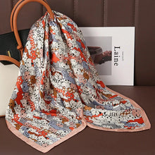 Load image into Gallery viewer, Luxury Satin Silk Square Scarf – Shawl, Hijab & Fashion Wrap 2023