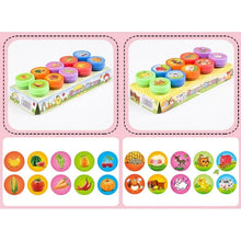 Load image into Gallery viewer, 10pcs Assorted Self-Inking Stamps for Kids - DIY Craft & Scrapbooking