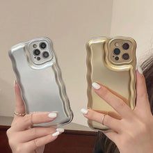 Load image into Gallery viewer, Women Luxury Gold Color Shockproof Phone Case for iPhone 14 13 12 11 Pro Max X Xs Max XR Shock-Absorbing Elegant Shiny Case for iPhone Strong iphone Back Cover