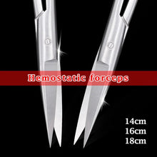 Load image into Gallery viewer, Stainless Steel Veterinary Surgical Scissors, Vet Medical 14Cm 16Cm 18Cm Straight Curved Tip Scissors Pet Animals Surgical Tool