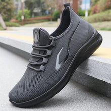 Load image into Gallery viewer, Men's Fashionable Solid Woven Knitted Running Shoes - Lightweight, Breathable, Non-Slip - Perfect Sports Shoes for Out - Lightweight, Breathable, Anti-Slip
