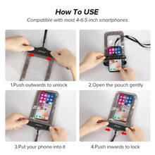 Load image into Gallery viewer, Universal Waterproof Phone Case For iPhone 13 12 11 Pro Max XS Water Proof Phone Bag Cover IP68 Phone Pouch Protector Photos Calls Comfortable Touch Operation Compatible with iPhone