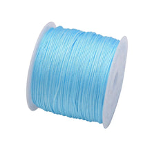 Load image into Gallery viewer, 50 Yards 0.8mm Braided Nylon Cord – Durable Satin String for Jewelry Making, Beading, Macrame, Chinese Knot & DIY Crafts