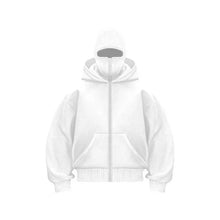 Load image into Gallery viewer, Men’s & Women’s Sports Hoodie with Built-In Mask – Fleece Zip-Up Plus Size Casual Sweatshirt for Autumn & Winter