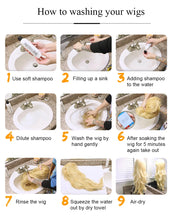 Load image into Gallery viewer, Short Straight Bob Wigs for Women Black Brown Synthetic Natural Hair Wig with Bangs Heat Resistant Cosplay Daily Use Hair