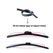 Load image into Gallery viewer, 2PCS Frameless Car Windshield Windscreen Wiper Blade Soft Vehicle Insert Rubber Strip (Refill) 6mm 26"28"30"32" Car Accessories