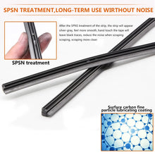 Load image into Gallery viewer, KOSOO 1PCS Car Wiper Blade Insert Natural Rubber Strip 10mm 14"16"17"18"19"20"21"22"24"26"28" Windscreen FR Wipe Car Accessories